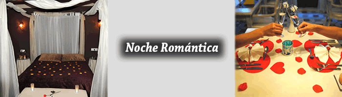 Noche romantica con cena y spa