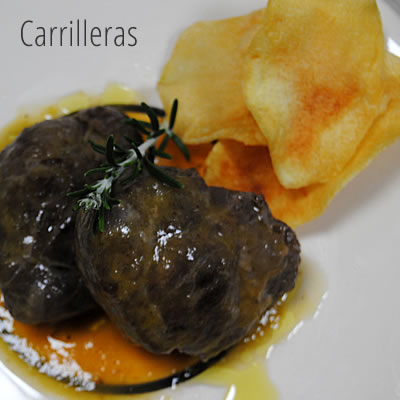 Carrilleras cocinadas en nuestro restaurante