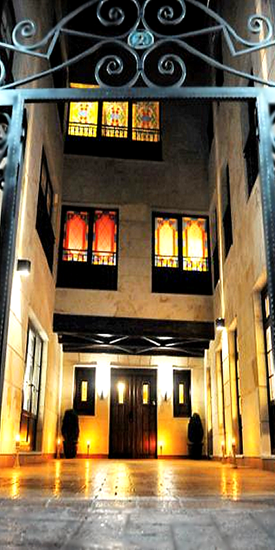 entrada al hotel y spa