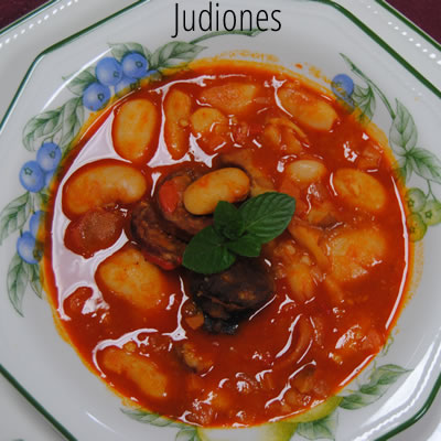Judiones elaborados en el restaurante
