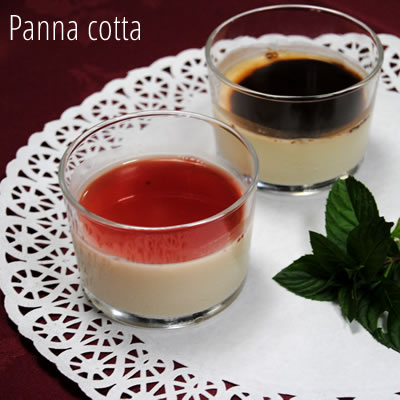 Pannacotta elaborada por los cocineros de nuestro restaurante